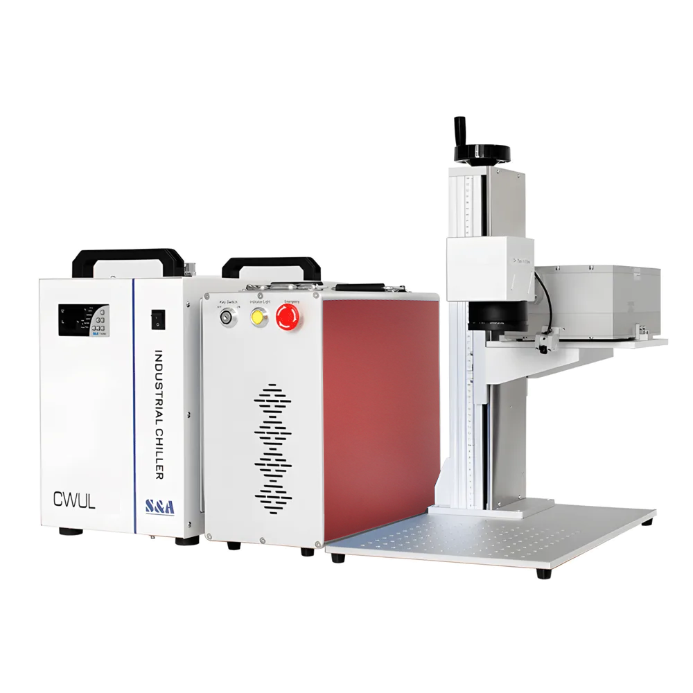 MONOR UV laser – stolný UV galvo laser s priemyselným vodným chladičom